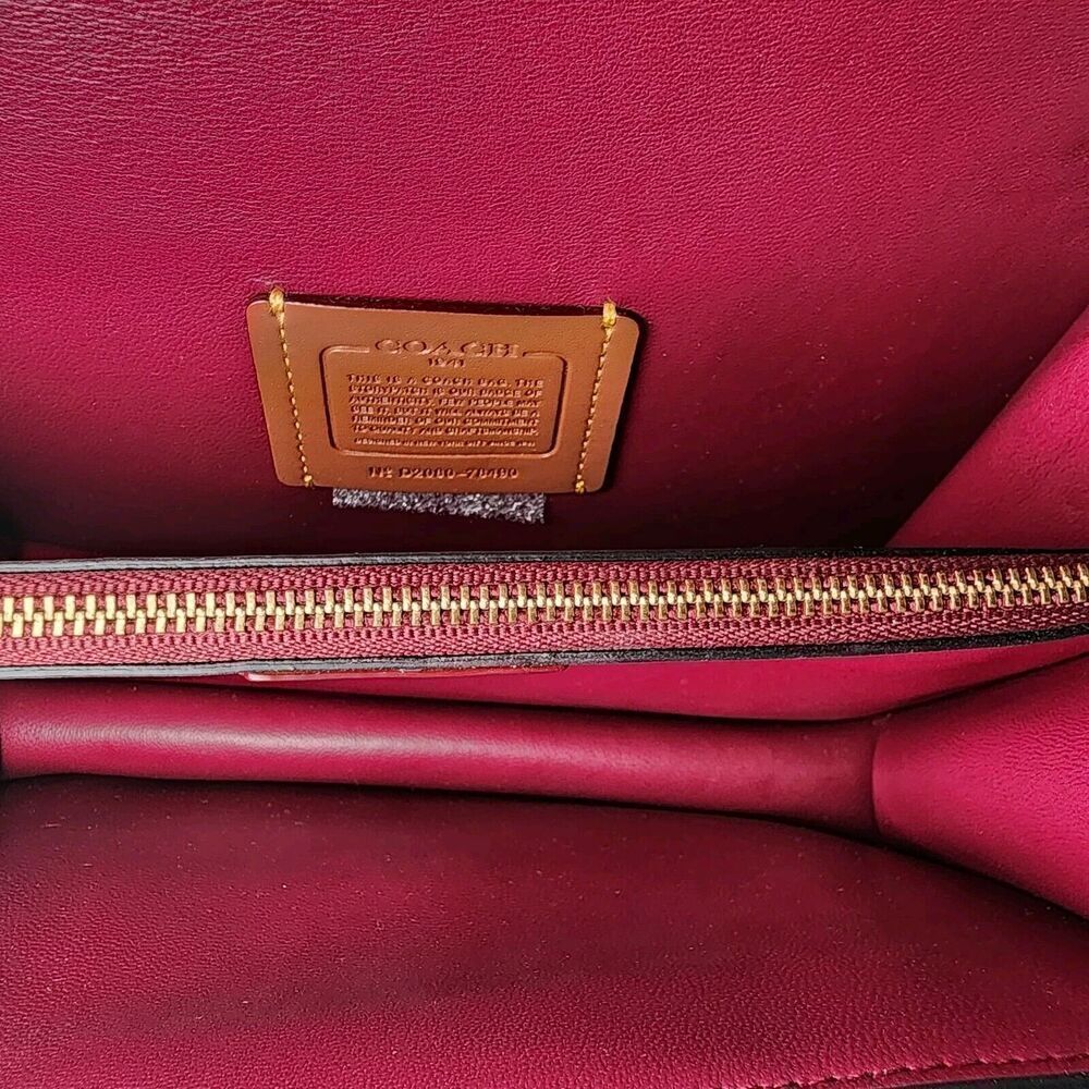 NWT COACH CF200 Troupe Crossbody Signature Canvas - Picture 7 of 9